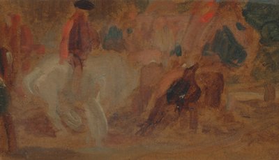 Man on a White Horse by Unbekannt Unbekannt